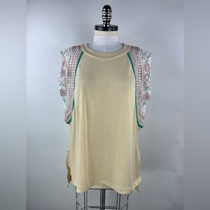 💚 3463. Embroidered Sequence Tunic Top